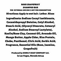 SHAMPOO BAR - ROSE GRAPEFRUIT- HAIR STRENGTH