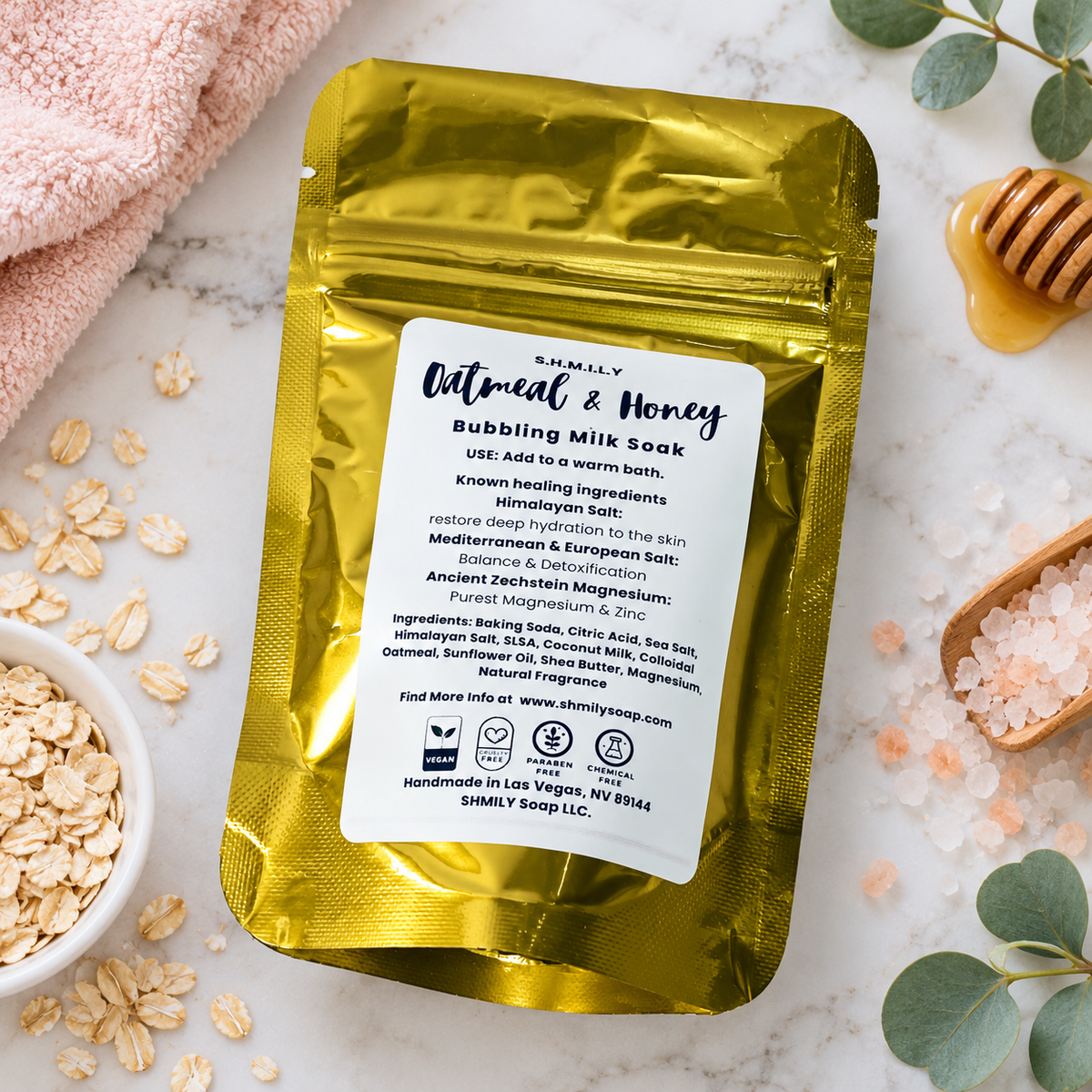 BUBBLING COCONUT MILK BATH SOAK 10 oz- MILK & HONEY