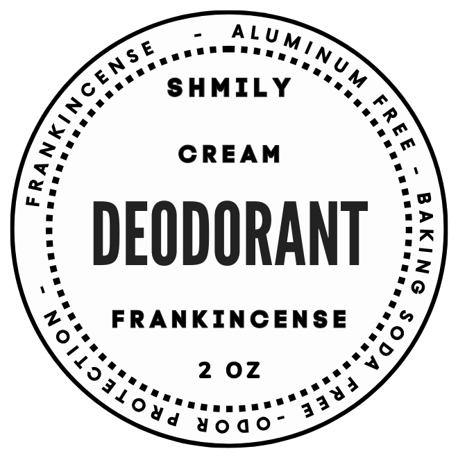 Deodorant Frankincense- Aluminum and Baking Soda Free